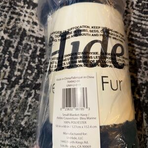 UnHide Navy Blue Small Blanket